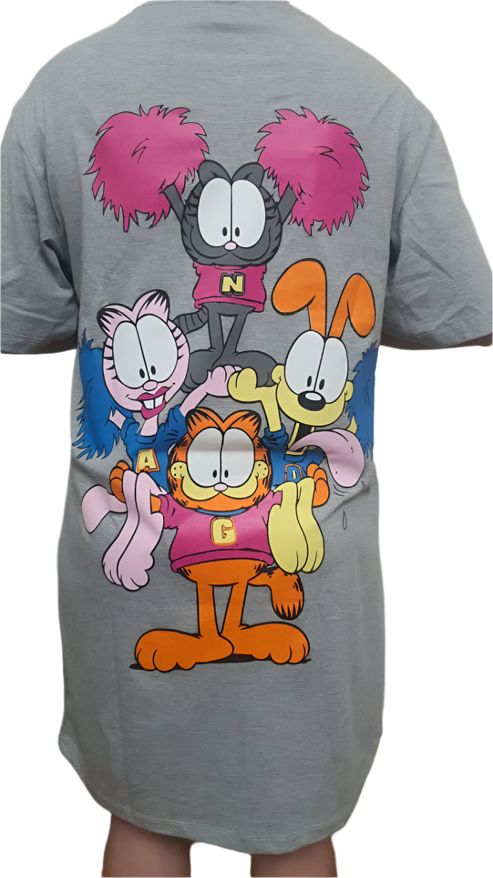 Women Over Size Nightshirt GARFIELD (Gray)