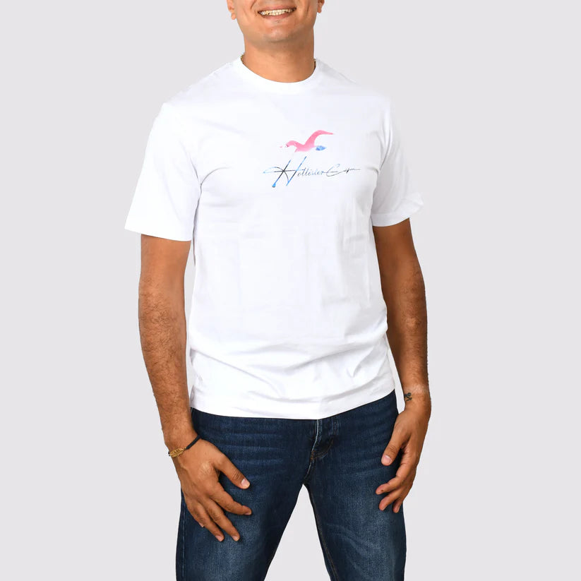 Men T-shirt Hollister Cotton - White