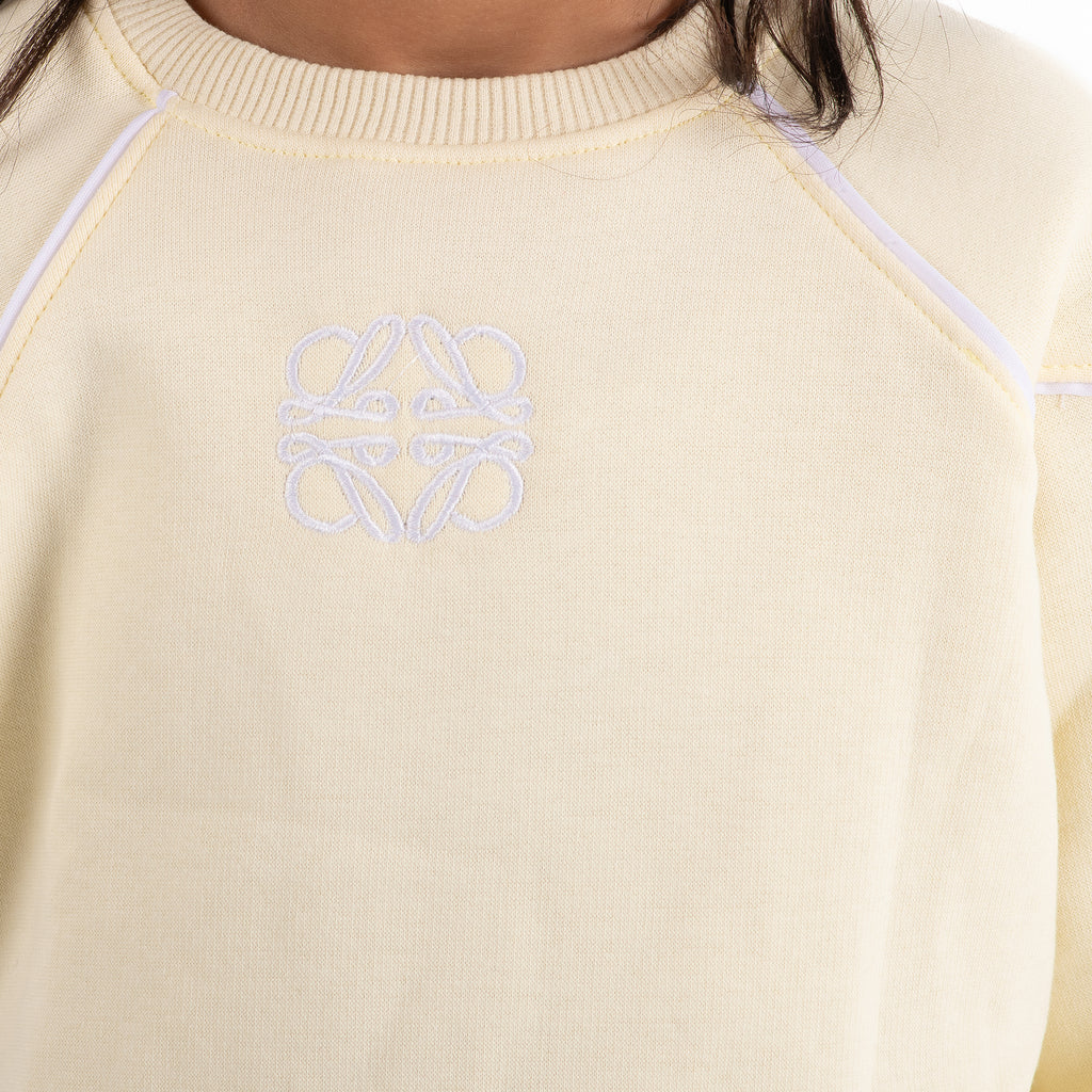 Girls set cotton Melton (Yellow)