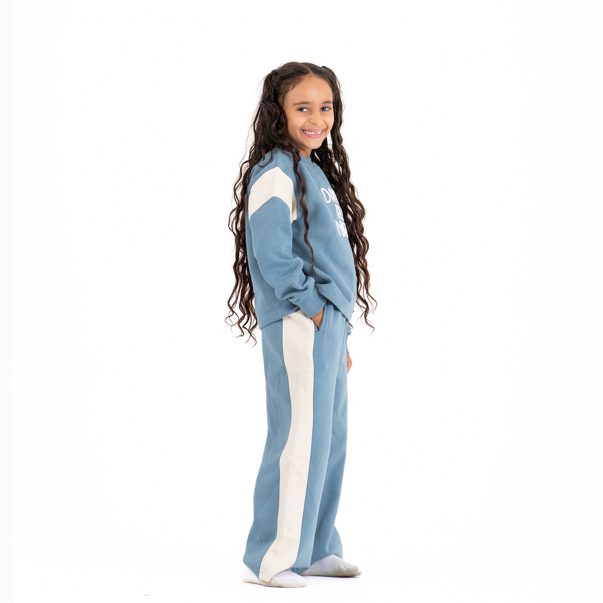 Girls set cotton Melton