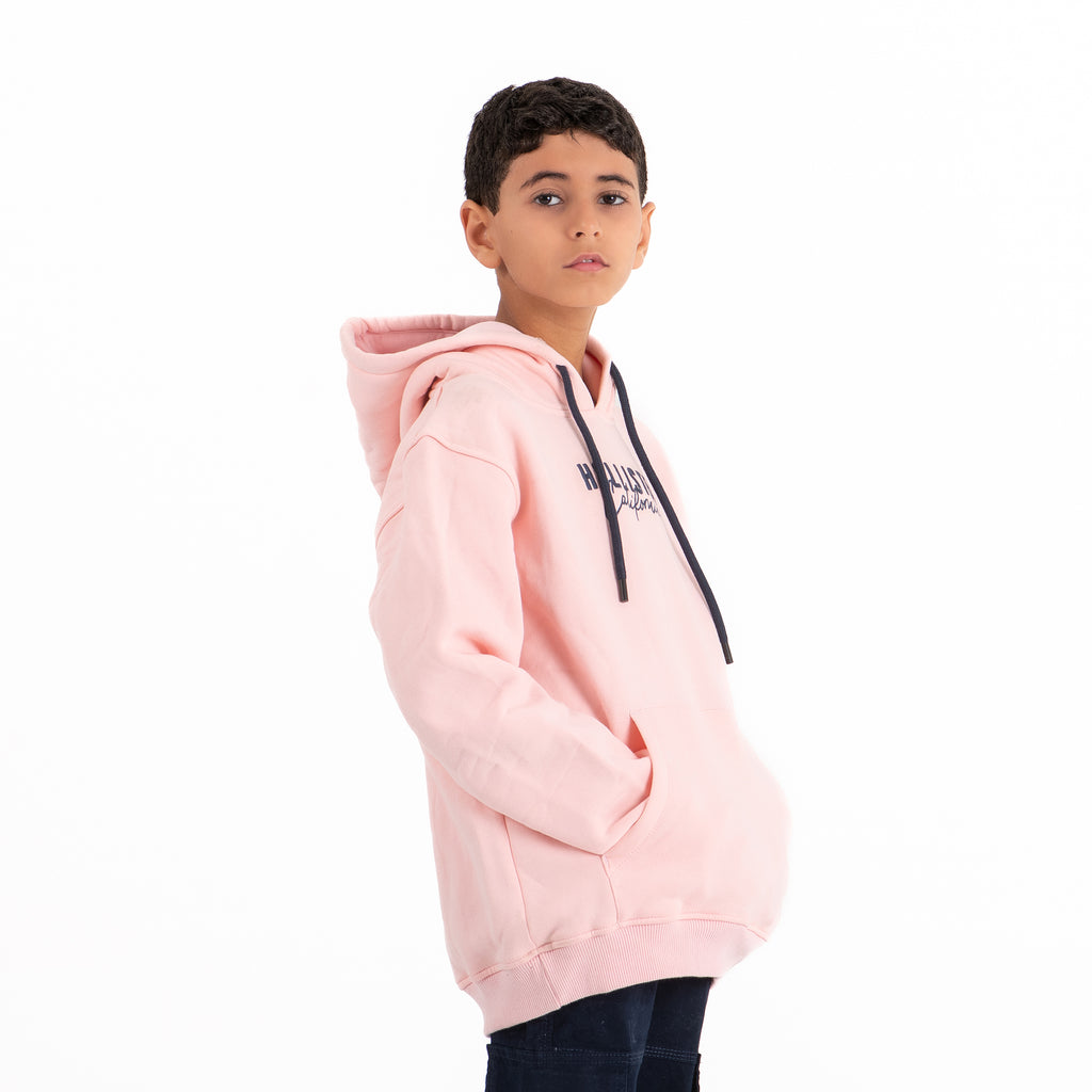 Boys Hoodie Hollister Padded (Pink)