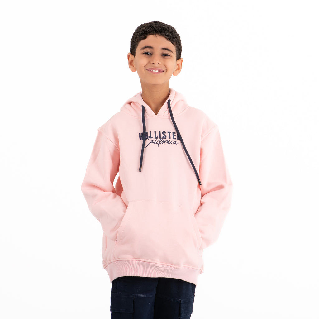 Boys Hoodie Hollister Padded (Pink)