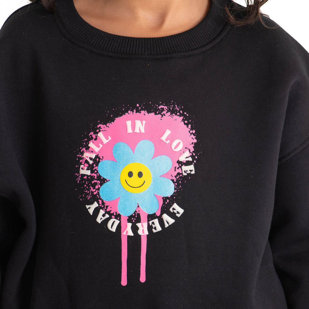 Girls Milton Sweatshirt Everyday (Black)