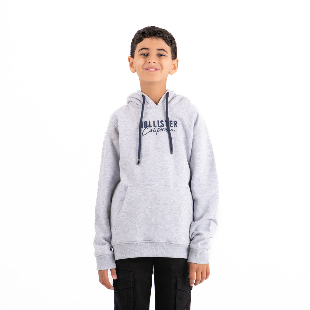 Boys Hoodie Hollister Padded (Gray)