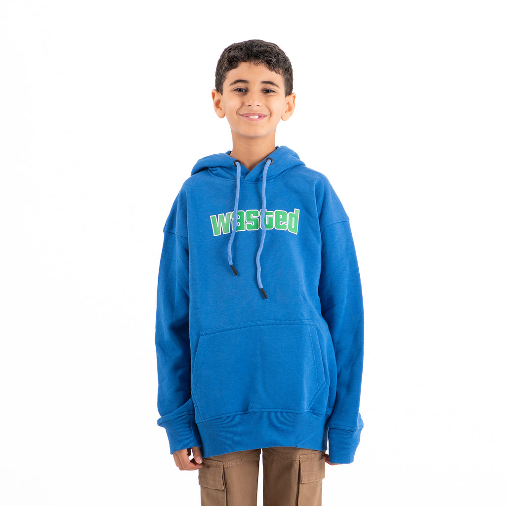 Boys Hoodie Wasted Padded (Bule)