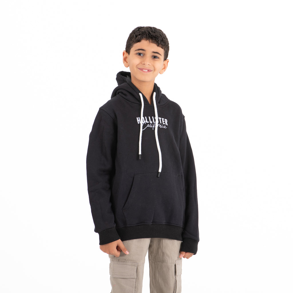 Boys Hoodie Hollister Padded (Black)