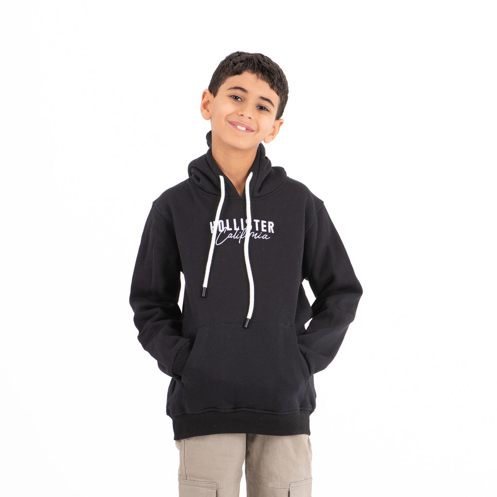 Boys Hoodie Hollister Padded (Black)