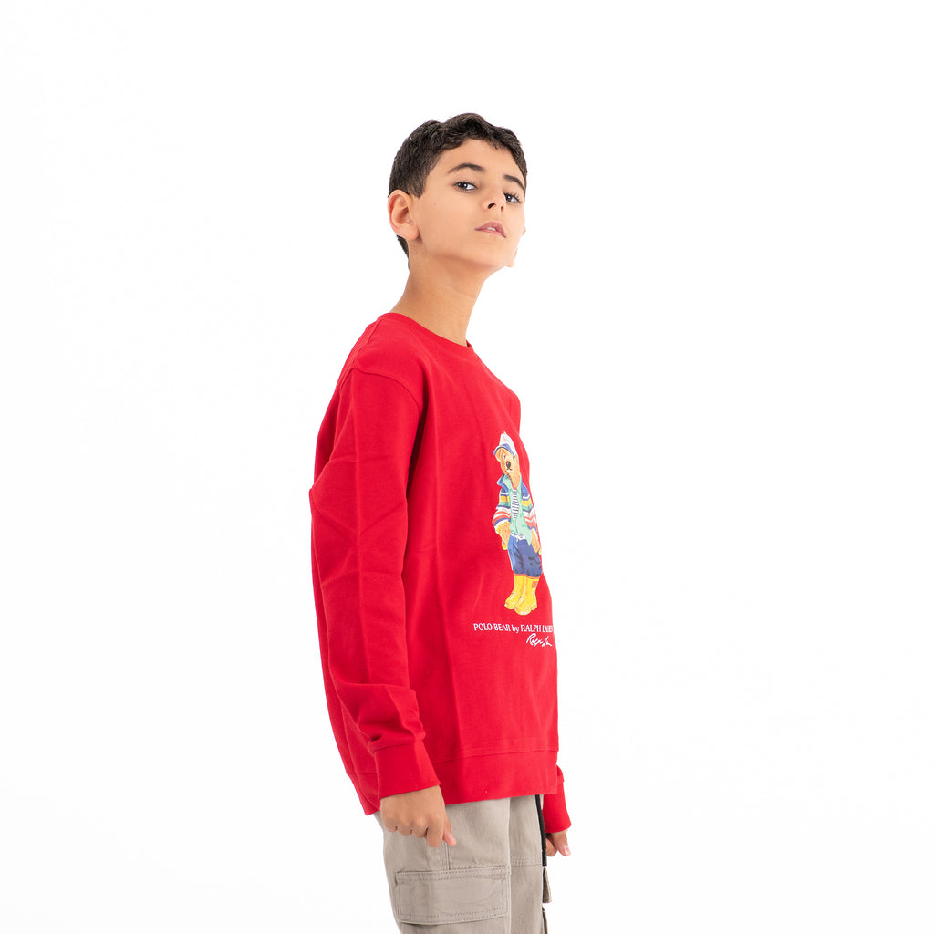 Boys Becky T-shirts Long Sleeve Rh (Red)