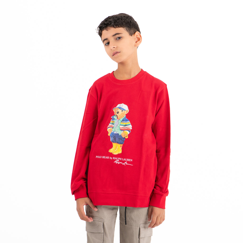 Boys Becky T-shirts Long Sleeve Rh (Red)