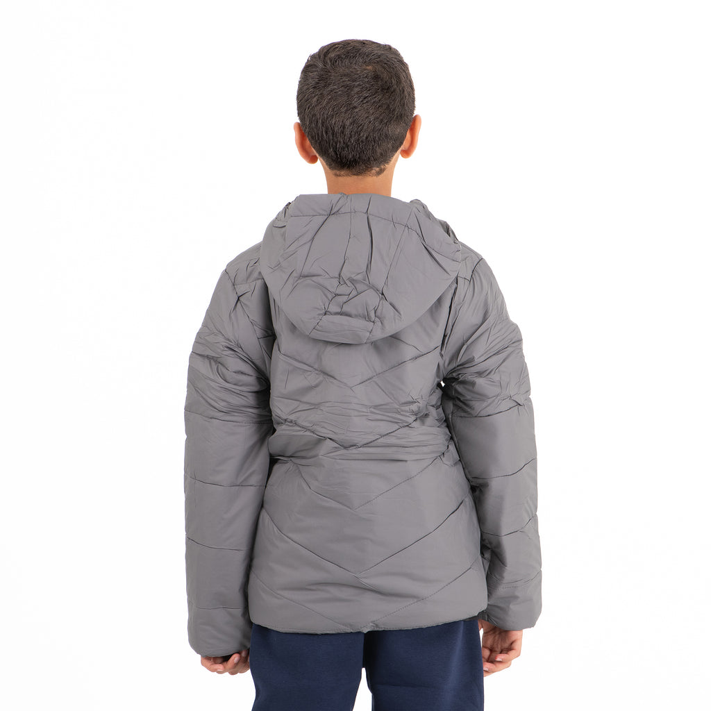 Boys Nautica Waterproof Zipper Jacket (Gray)