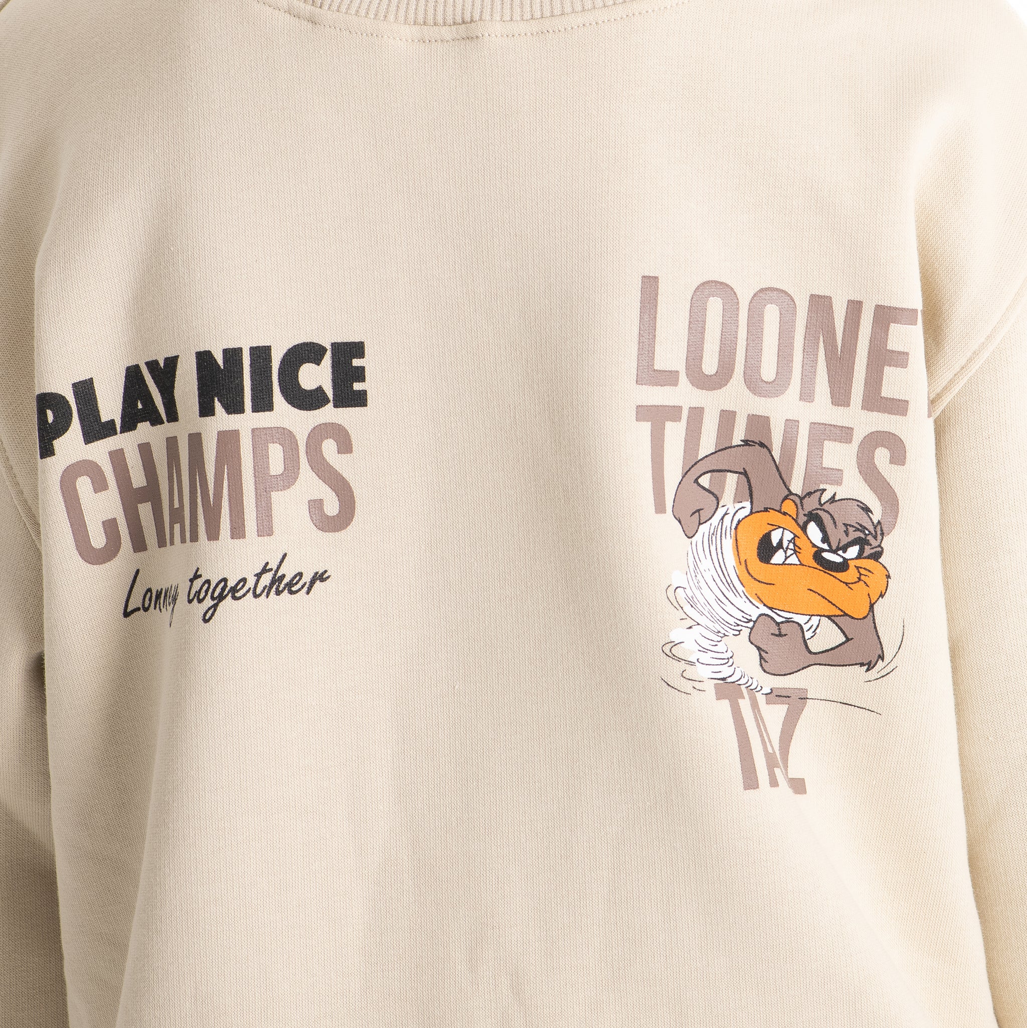 Boys Set Beige cotton