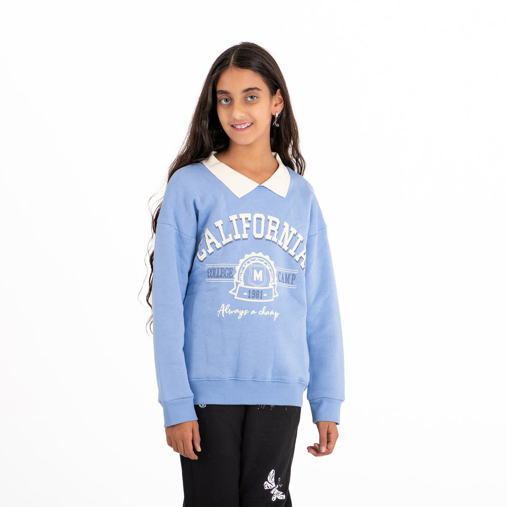 Girls Milton Sweatshirt (Blue)