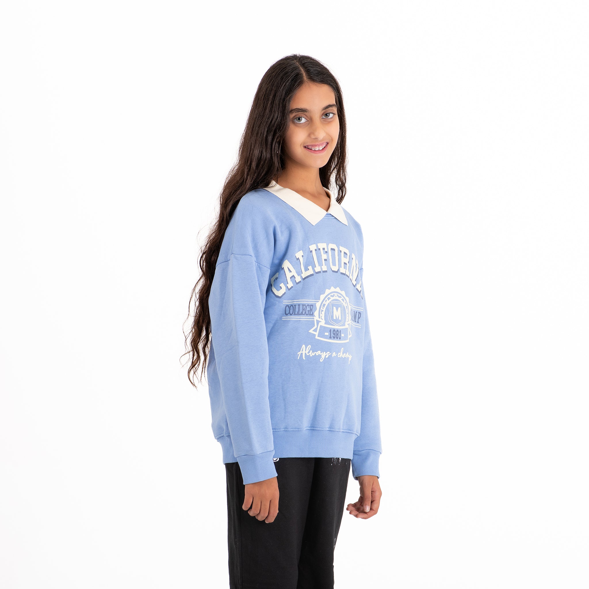 Girls Milton Sweatshirt (Blue)