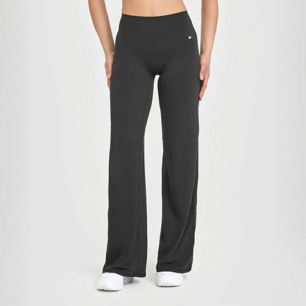 Women Sports Charleston Elastic Waist Leggings (Black)