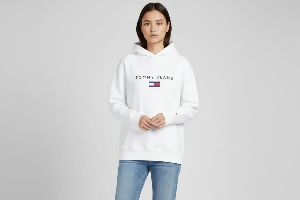 Women Hoodie Tommy (white)