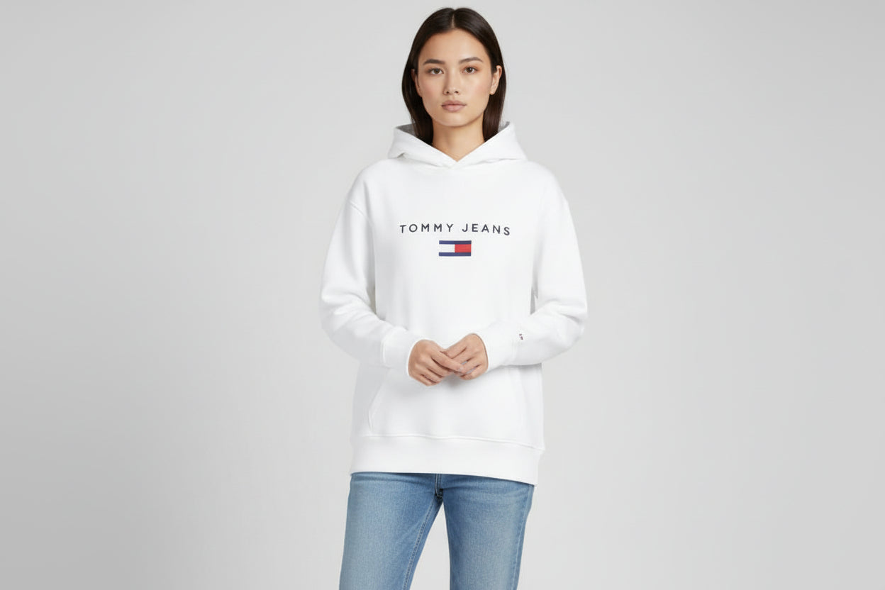 Women Hoodie Tommy (white)