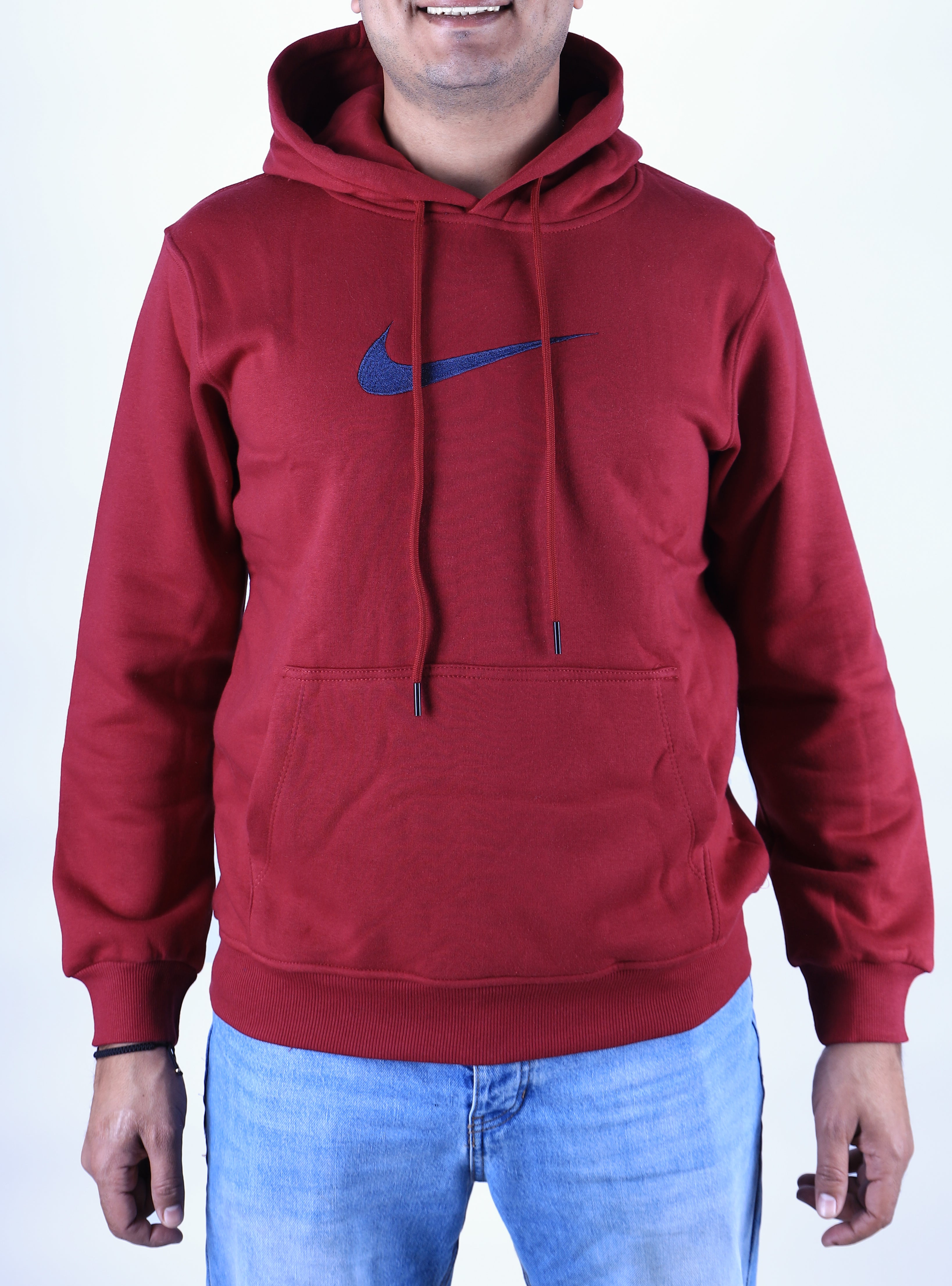 Men Hoodie Padded Nike (Burgundy)