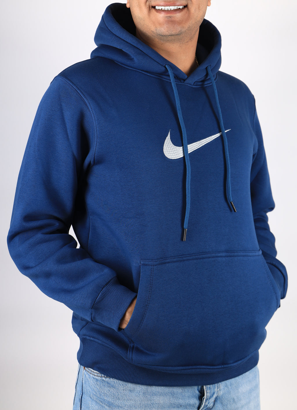 Men Hoodie Padded Nike (Light blue)