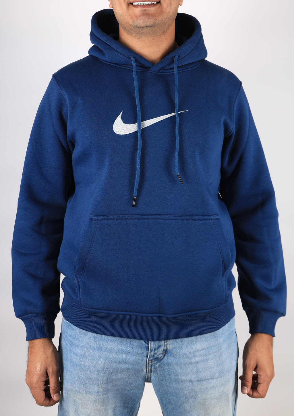 Men Hoodie Padded Nike (Light blue)