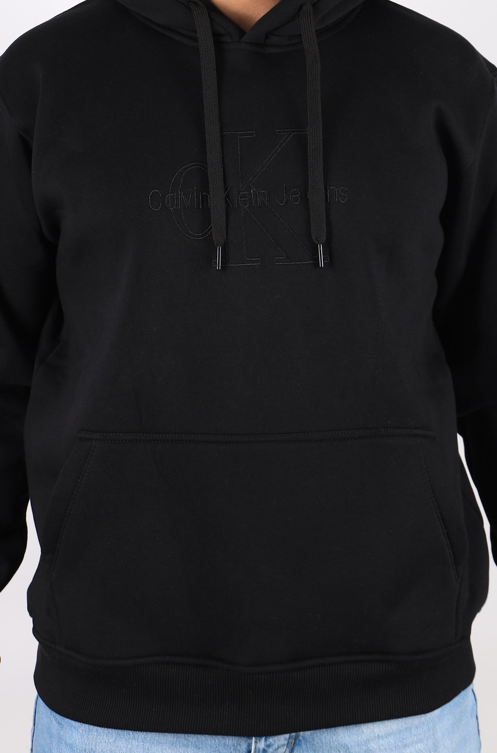 Men Hoodie Padded C.K Big Size (Black)