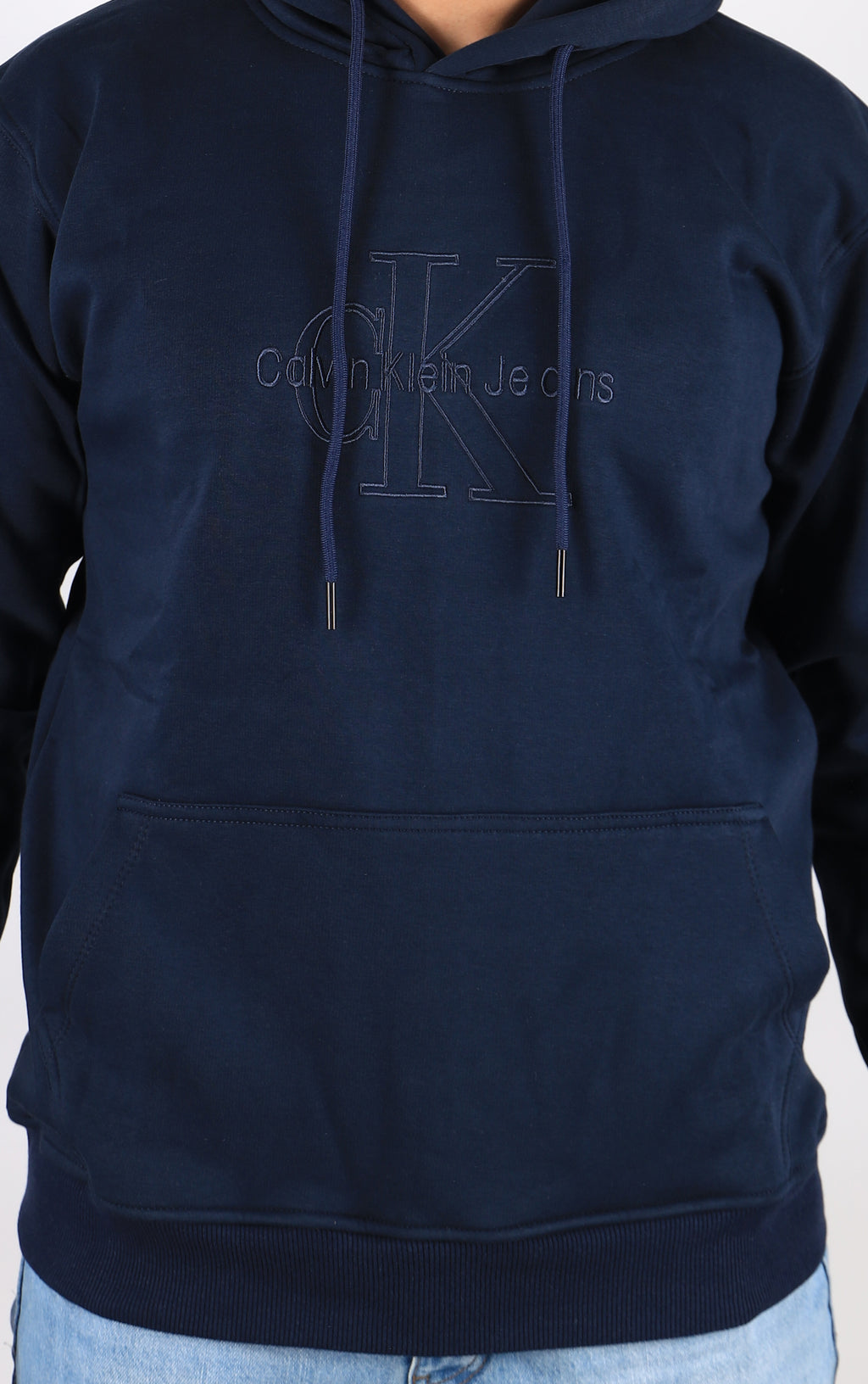 Men Hoodie Padded C.K Big Size (Dark Blue)