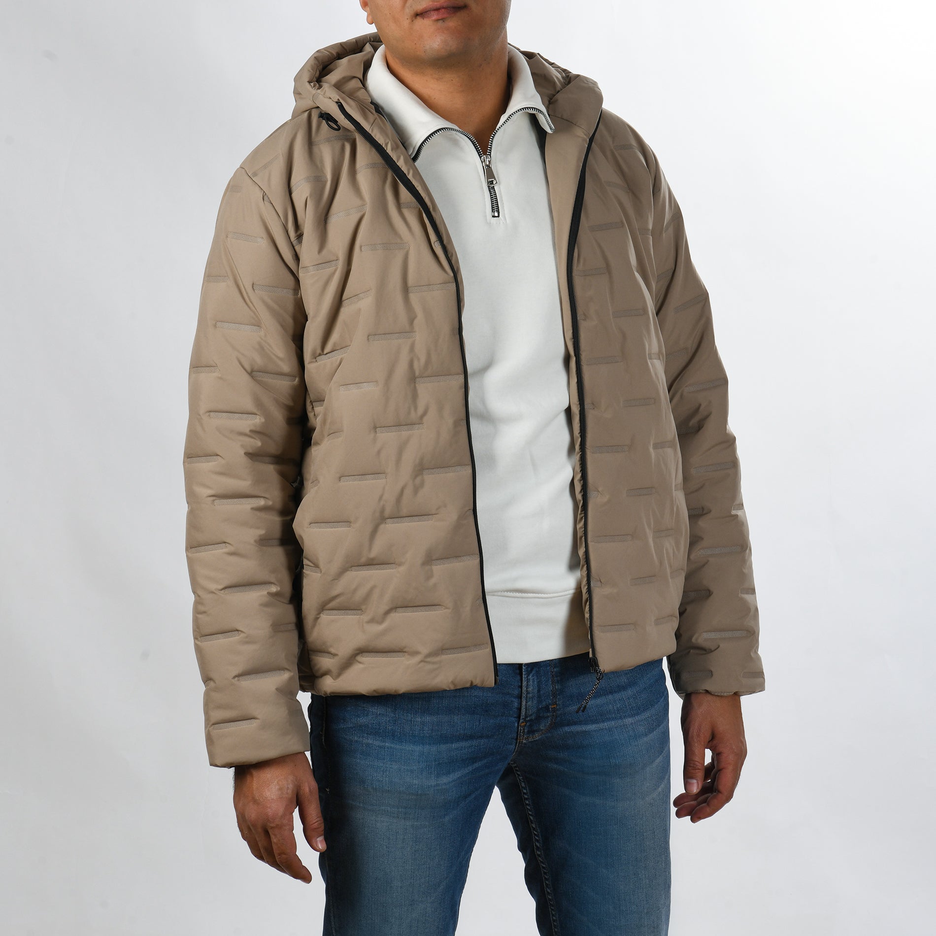 Men Jacket Puffer (Beige)