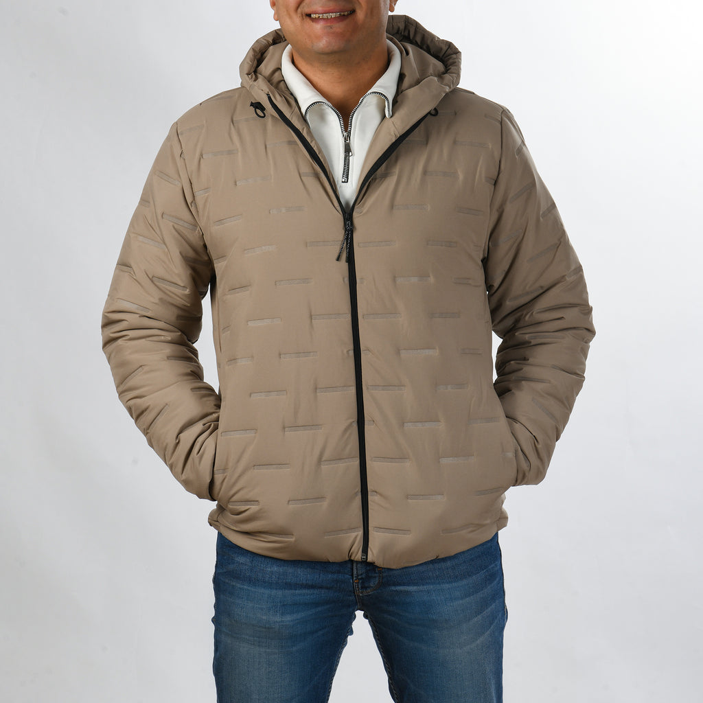 Men Jacket Puffer (Beige)