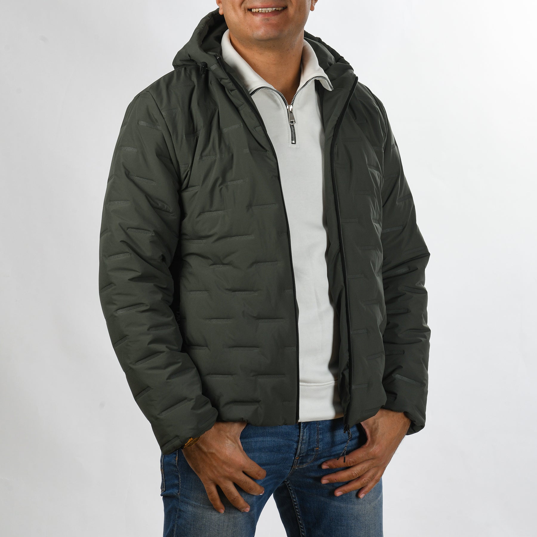 Men Jacket Puffer (Olive)