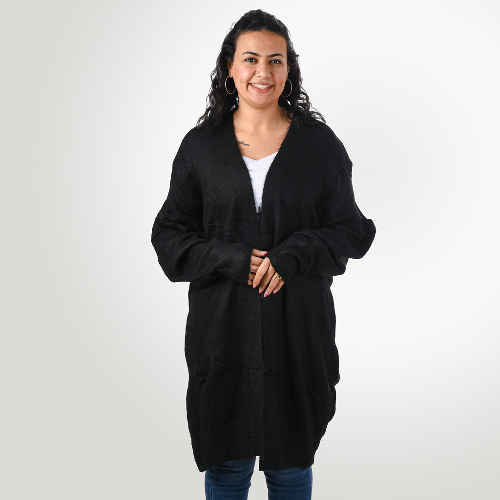 Women Cardigan Wool (Black)