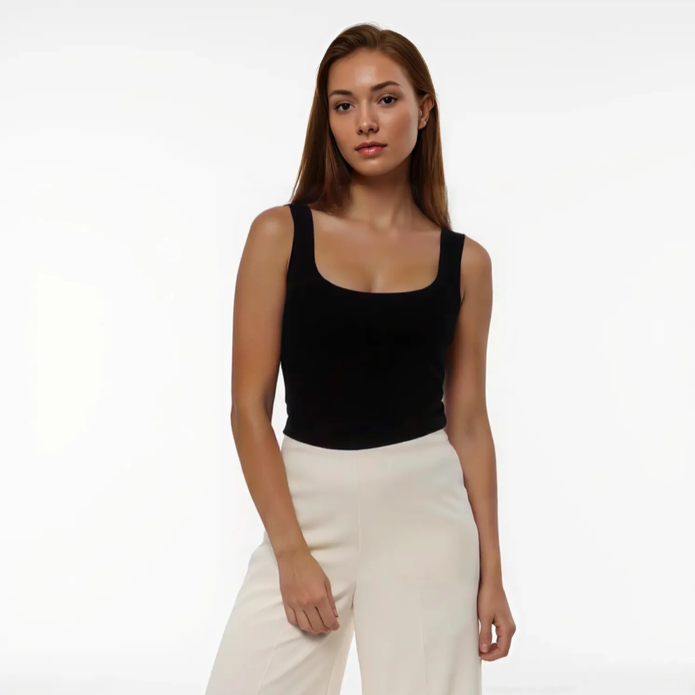 Women top Zara (Polyamide)-black