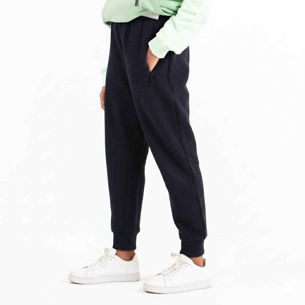 Boys A/E Melton Cotton Pants (Dark Blue)