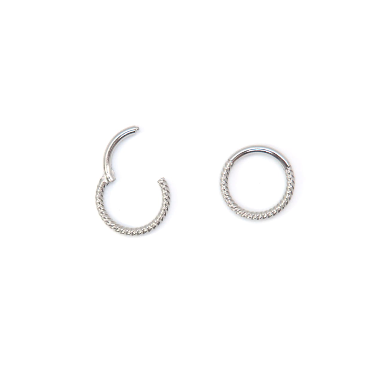 Waves twisted clicker ( Silver )