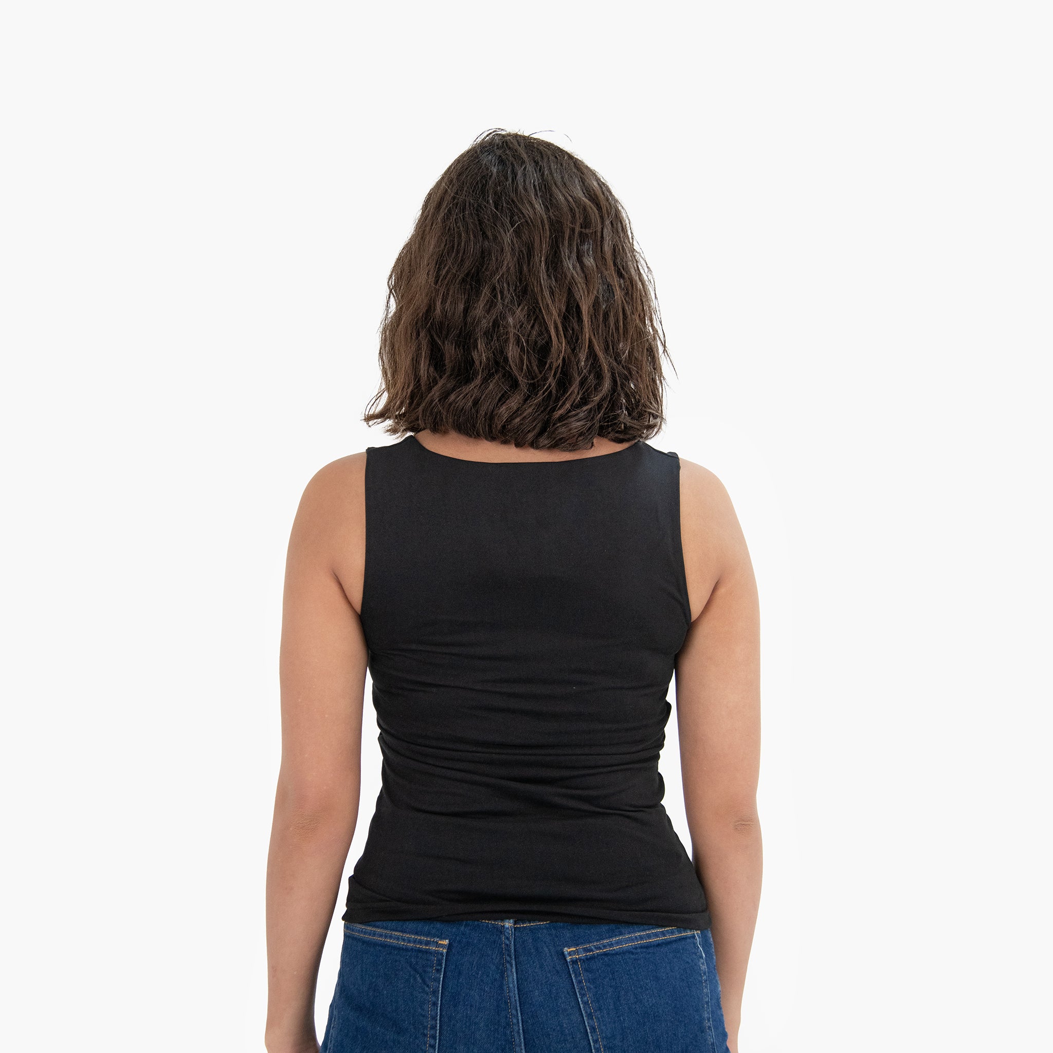 Women Top Zara (Polyamide) (Black)