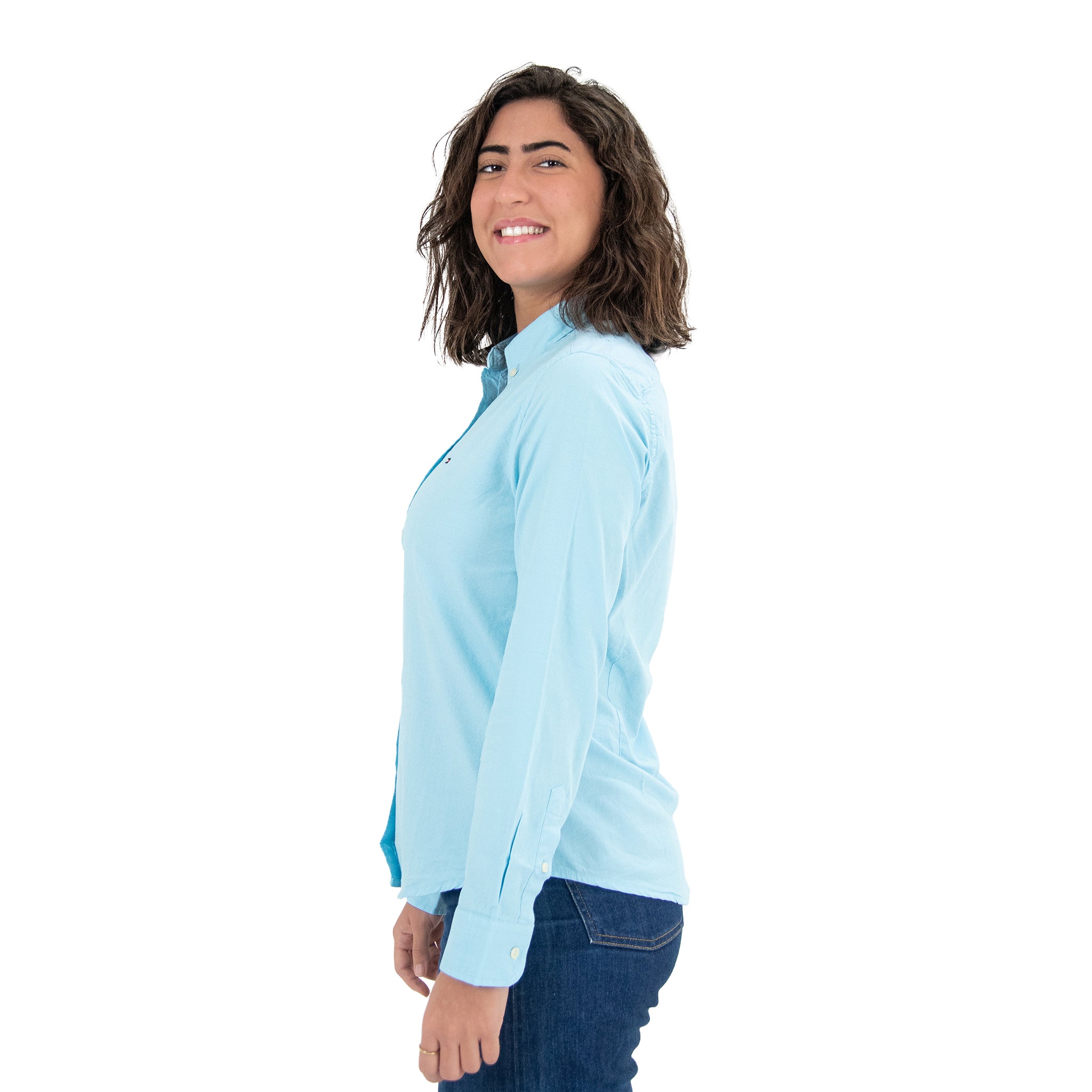 Women Shirt Tommy Oxford (Baby Bule)