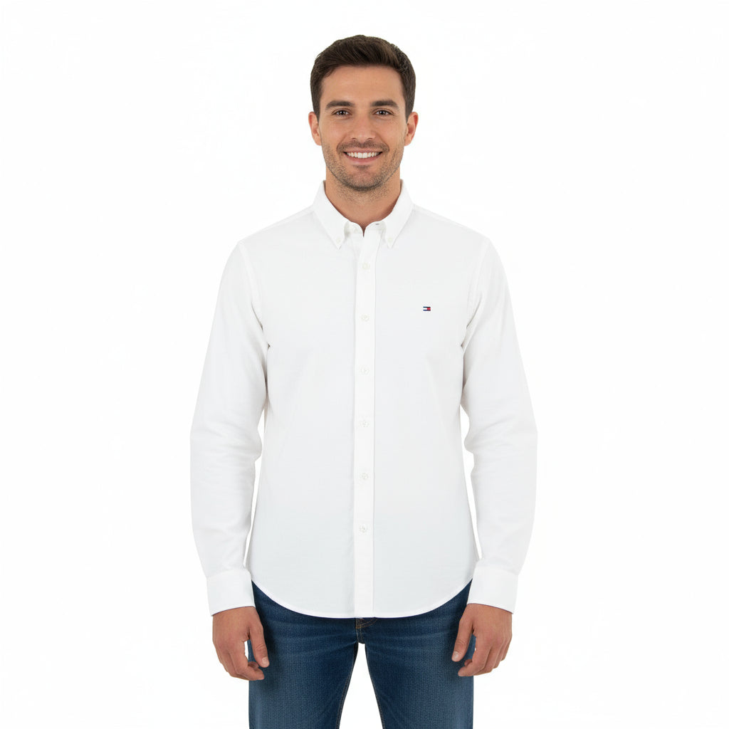 Men Shirt Tommy Oxford (White)