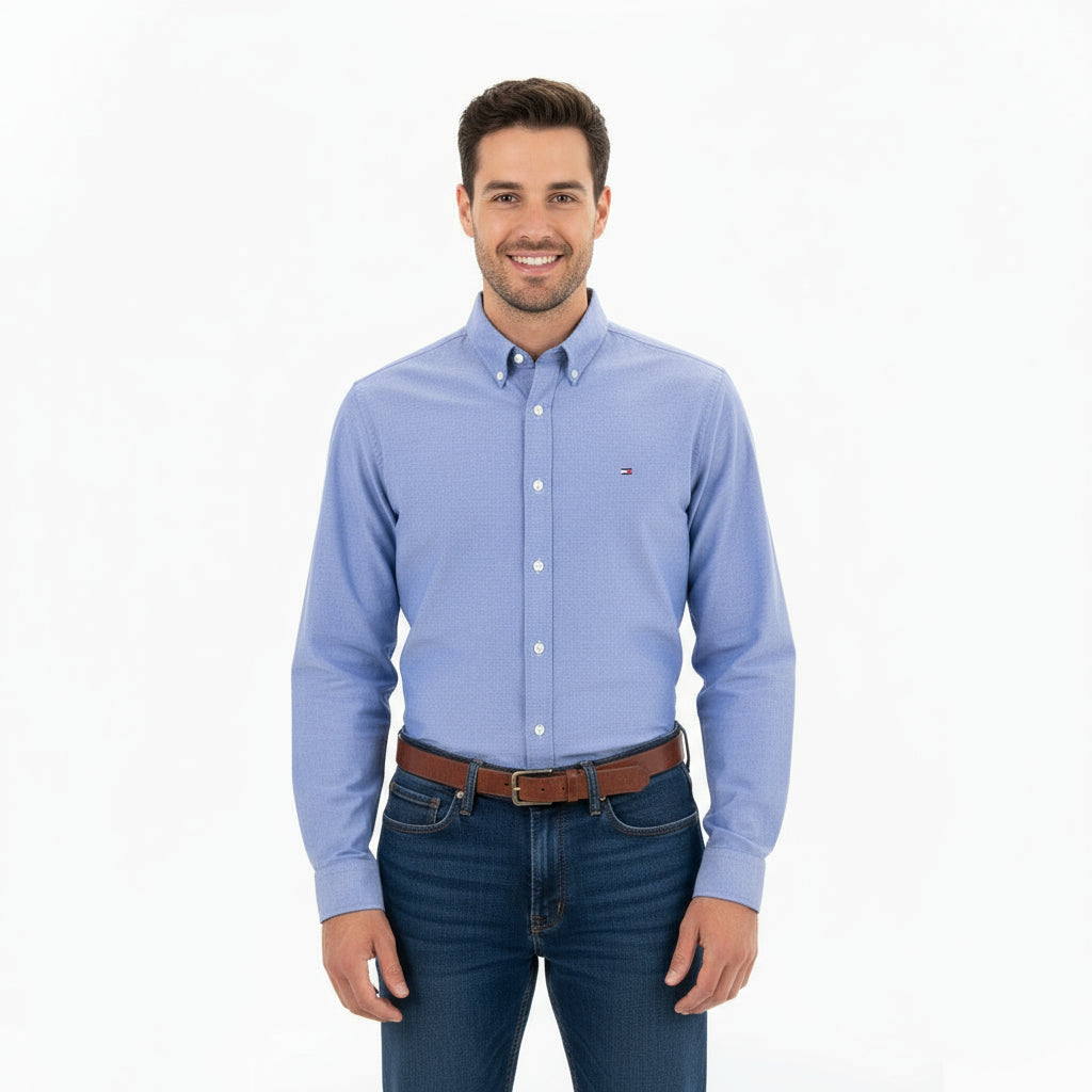 Men Shirt Tommy Oxford (Blue)