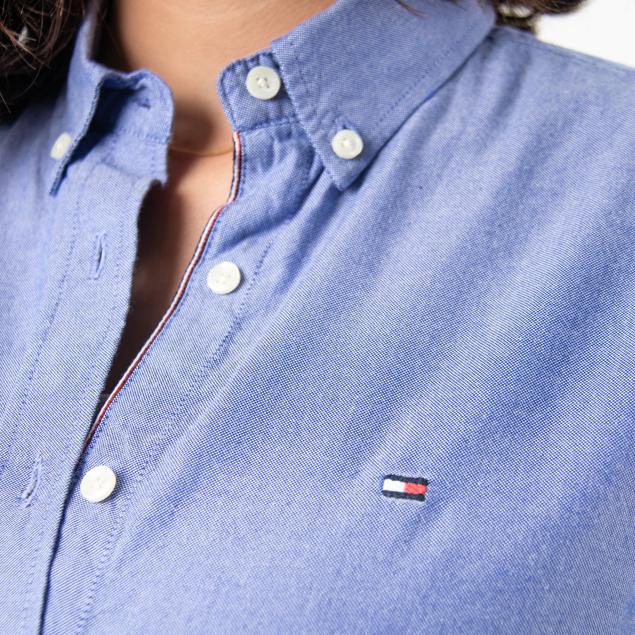 Women Shirt Tommy Oxford (Bule)