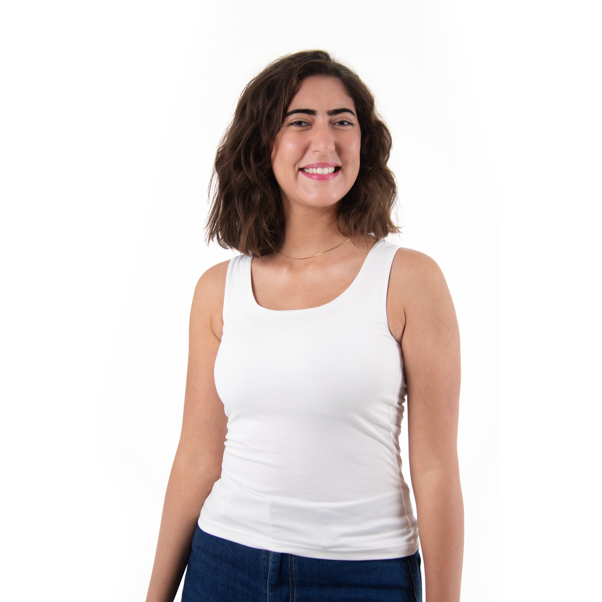 Women Top Zara (Polyamide)-White