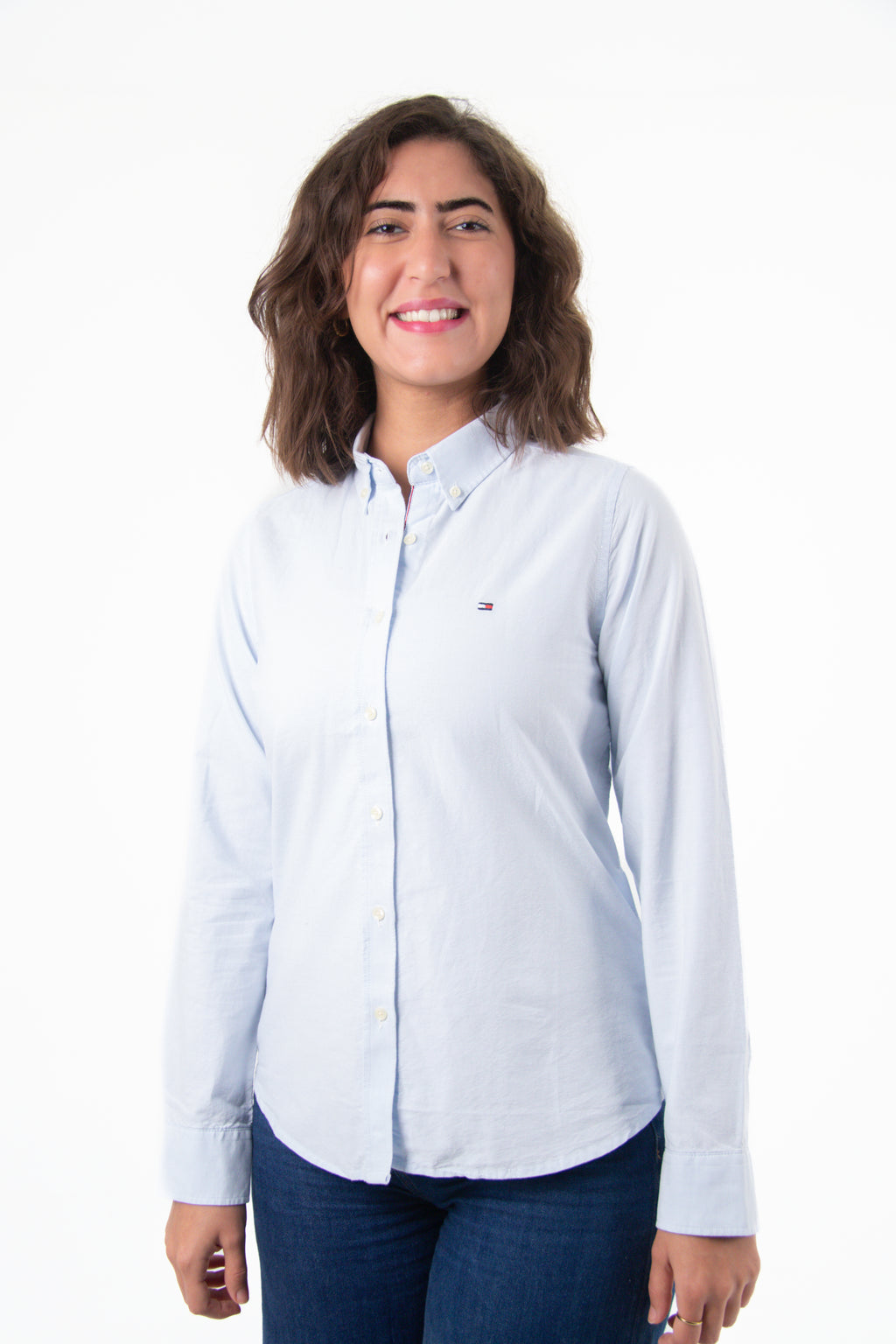 Women Shirt Tommy Oxford (Baby Bule)