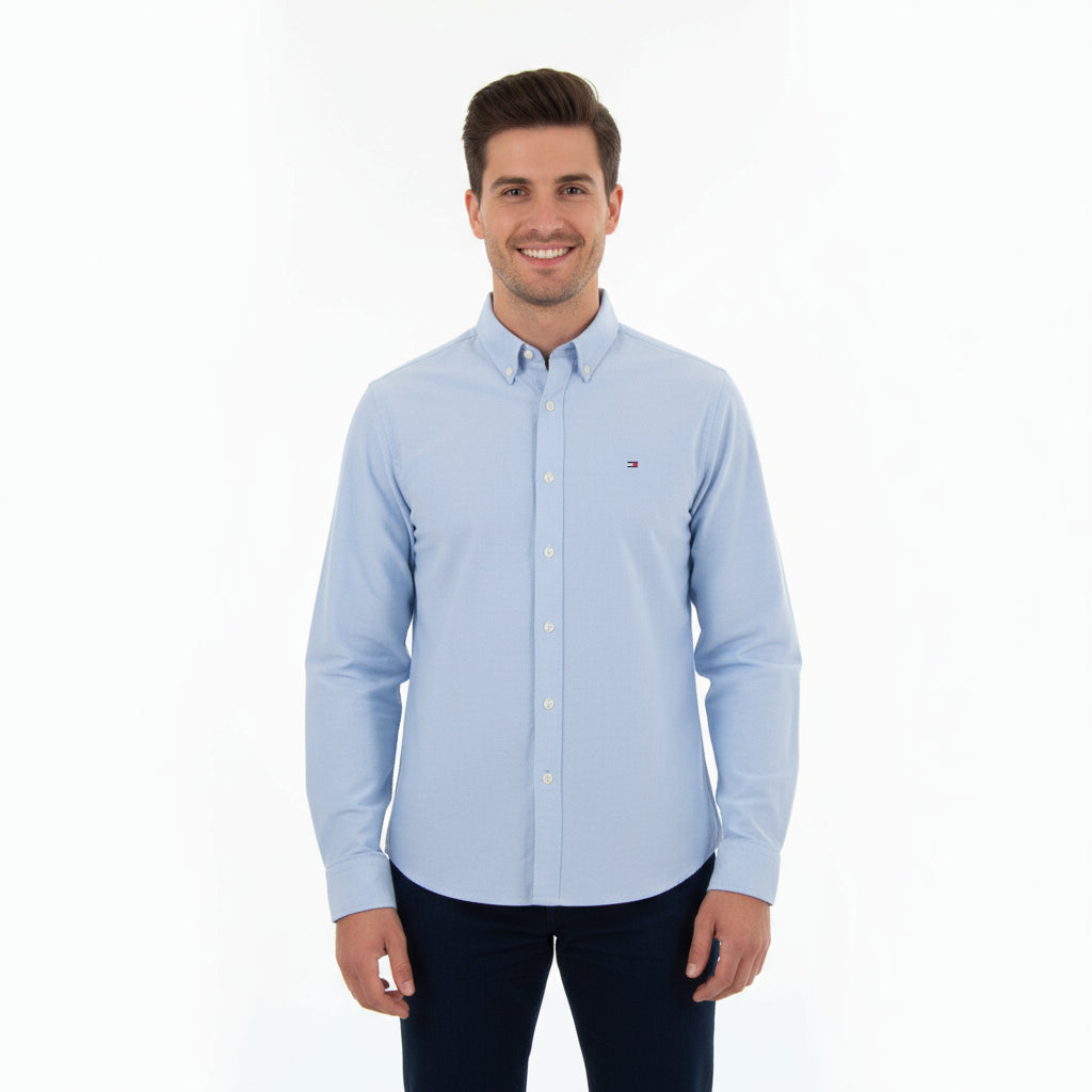 Men Shirt Tommy Oxford (Light Blue)