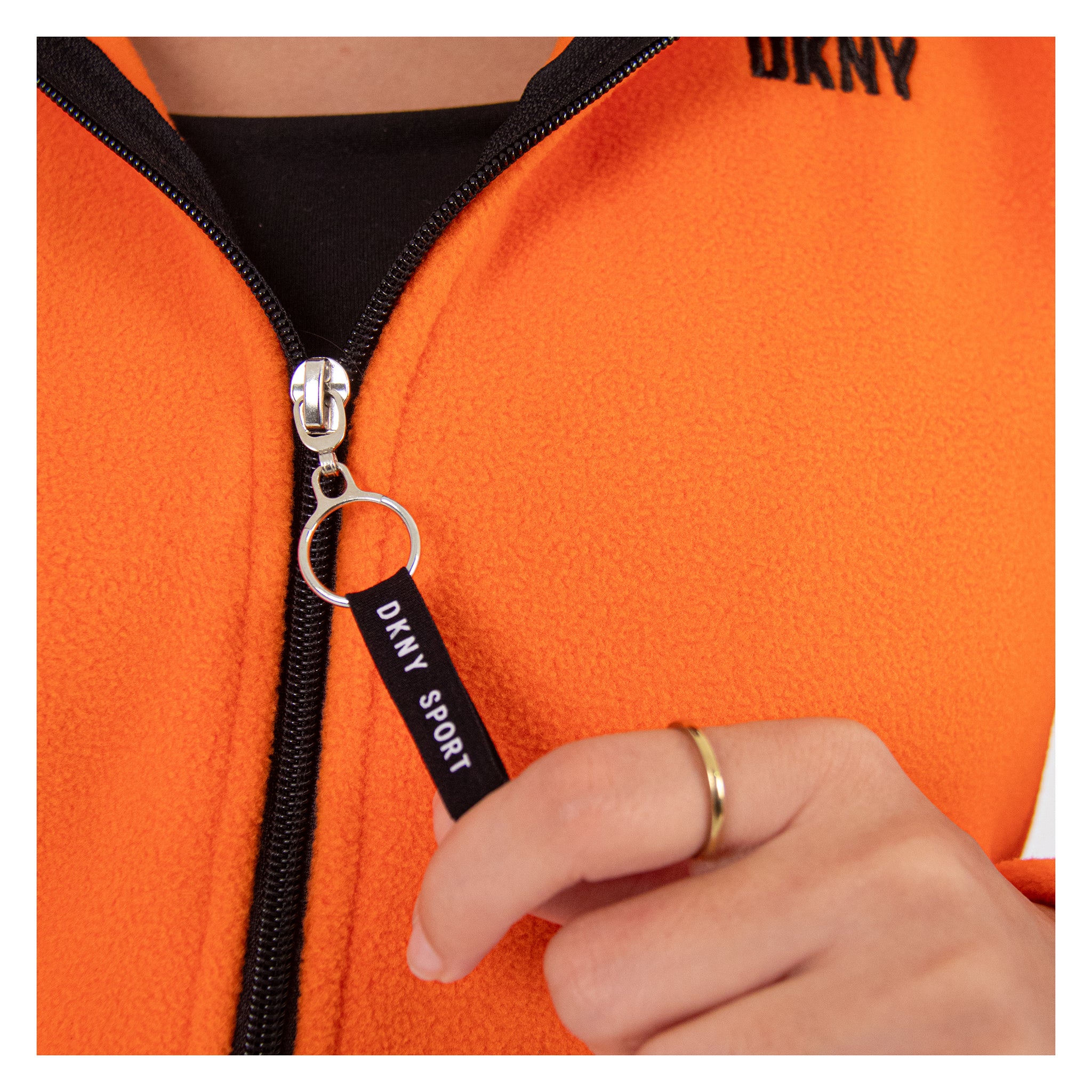 Women Jacket Fleece DKNY (Orange)