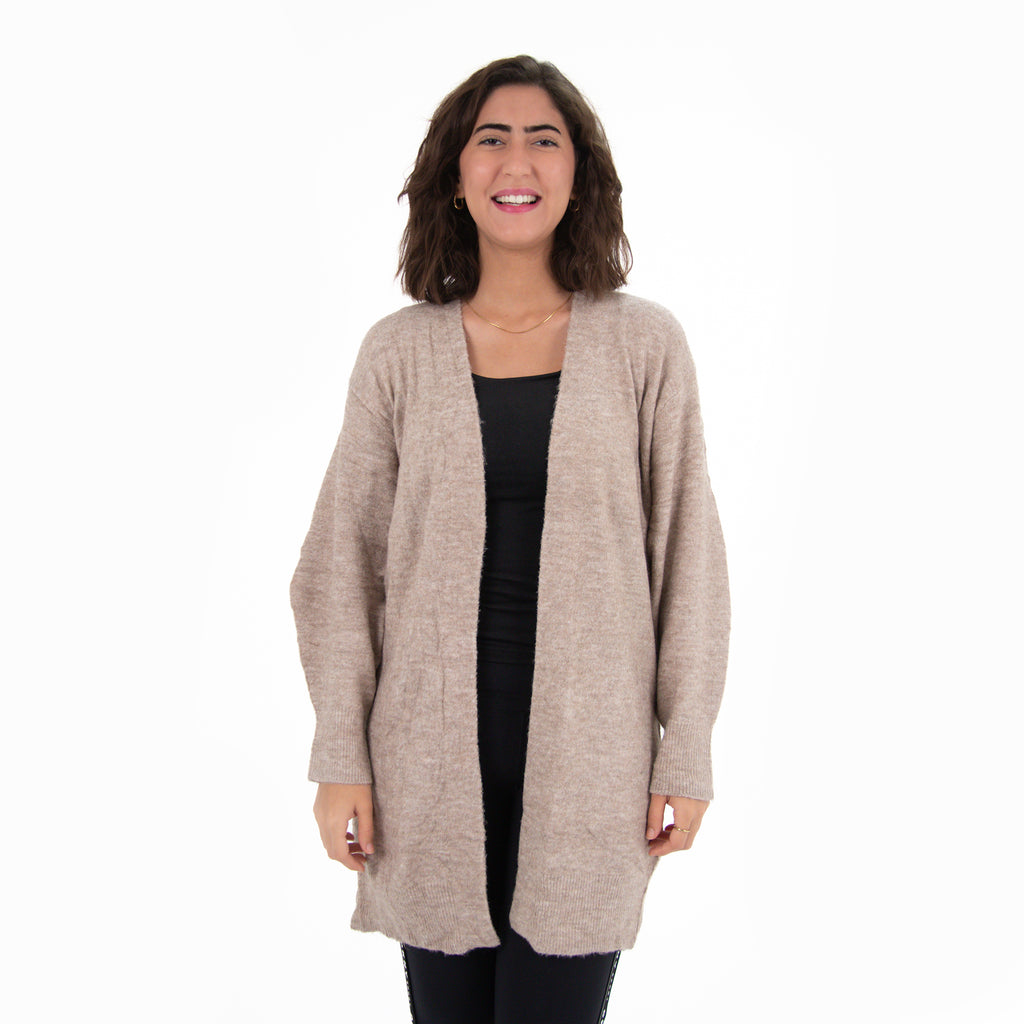 Women Cardigan Wool (Beige)