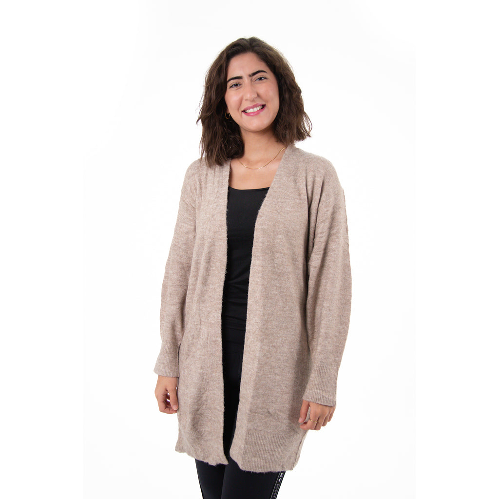 Women Cardigan Wool (Beige)