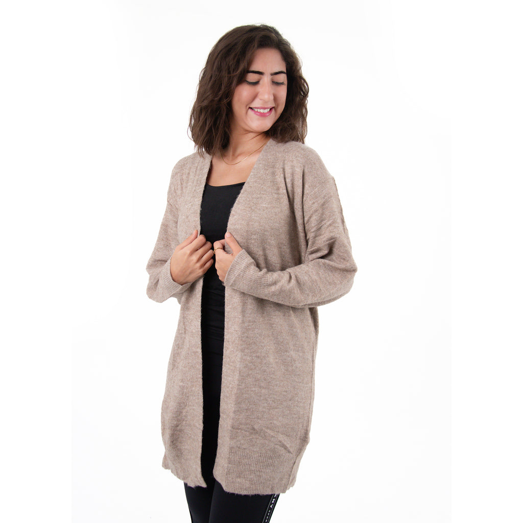 Women Cardigan Wool (Beige)
