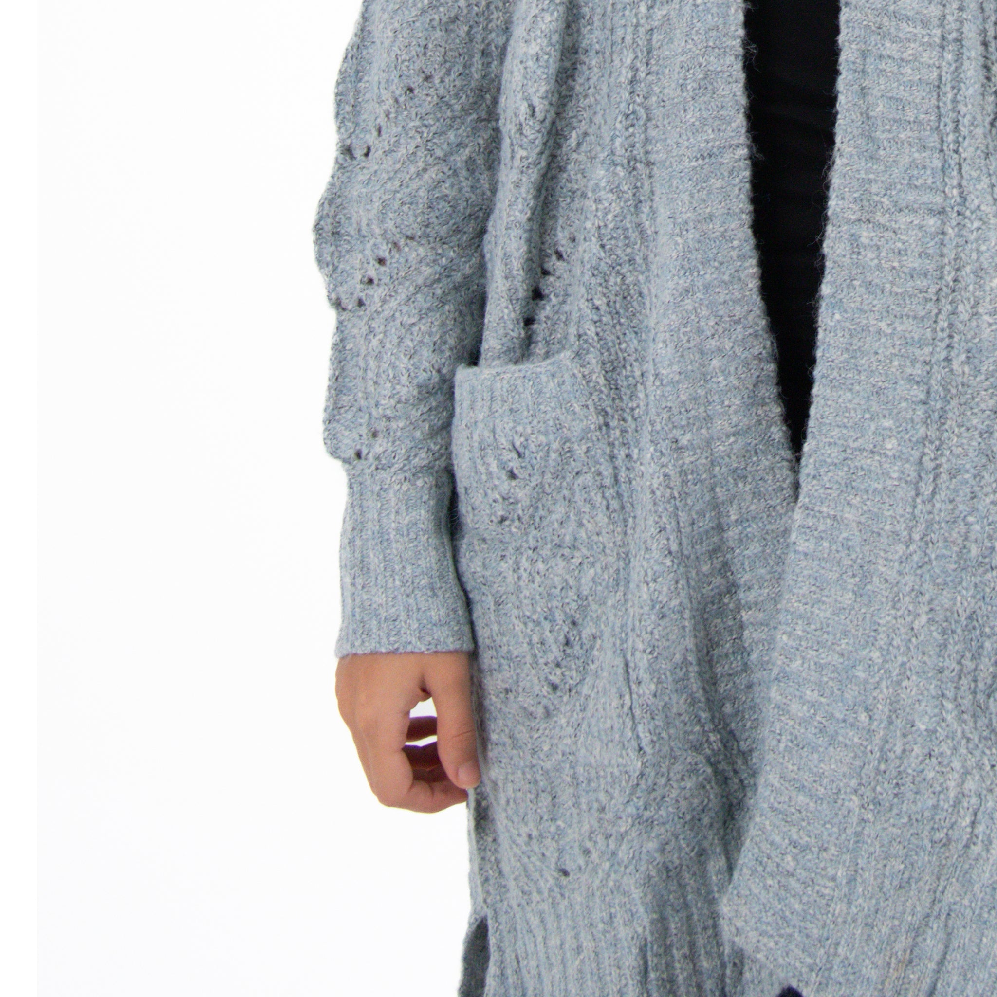 Women Cardigan Wool (Baby Blue)