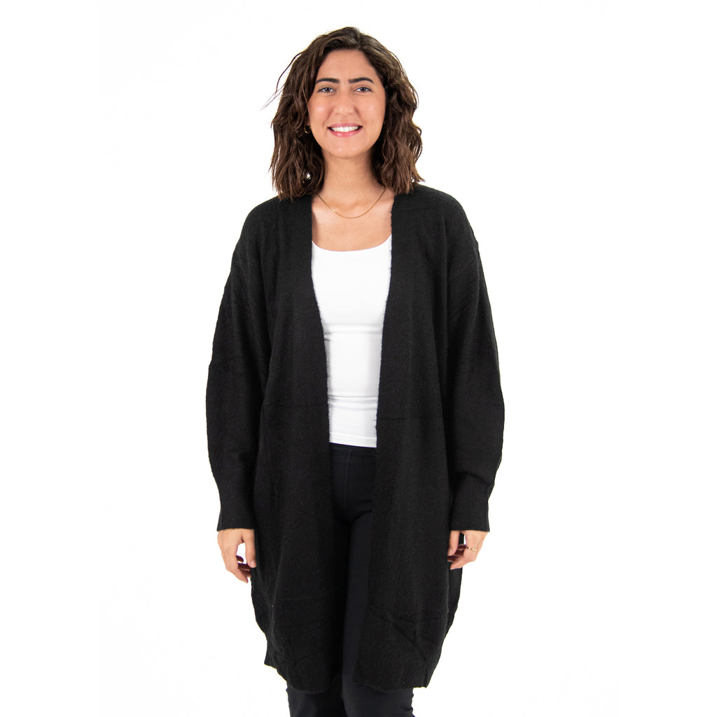 Women Cardigan Wool (Black)