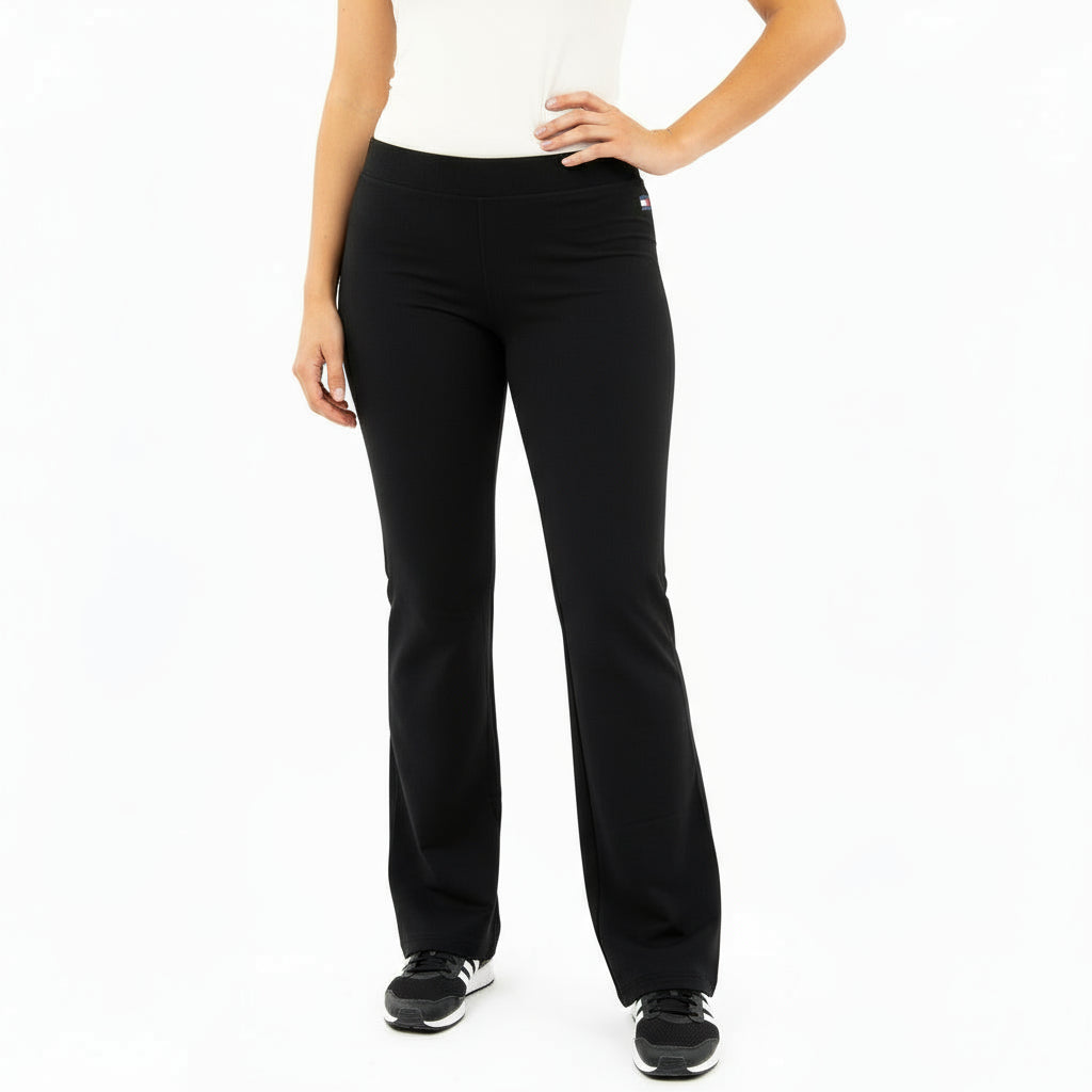 Women Sports Charleston Elastic Waist Leggings Tommy (Black)
