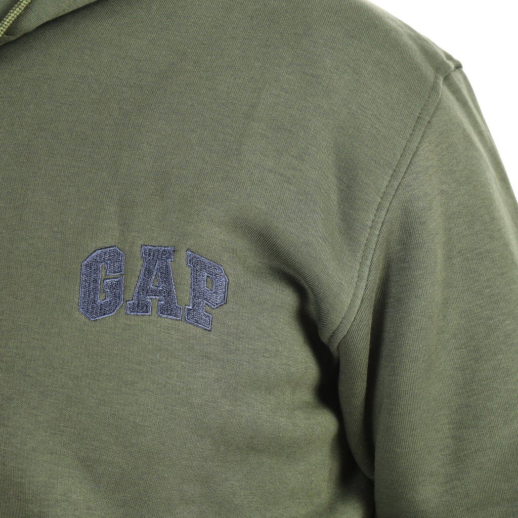 Men Gap Zipper Sweatshirt Padded (Olive)