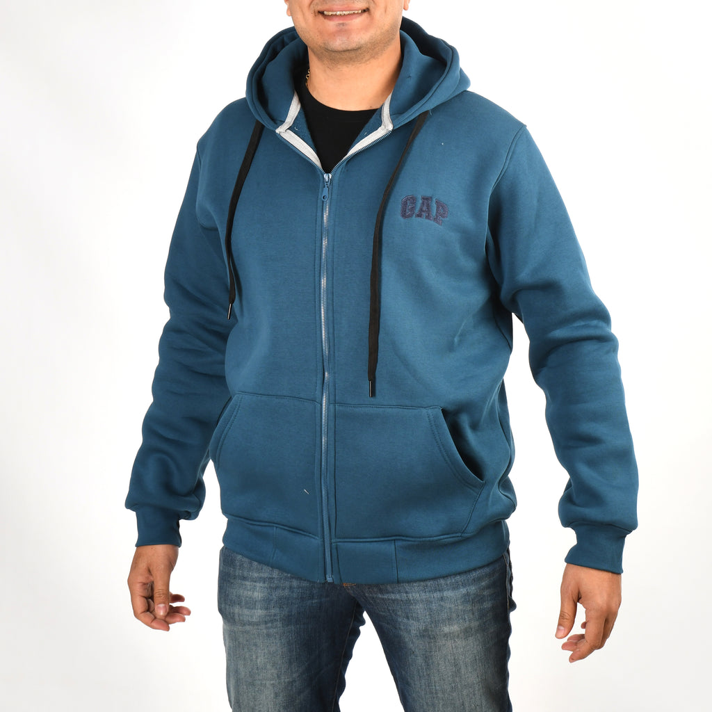 Men Gap Zipper Sweatshirt Padded (Lavender)