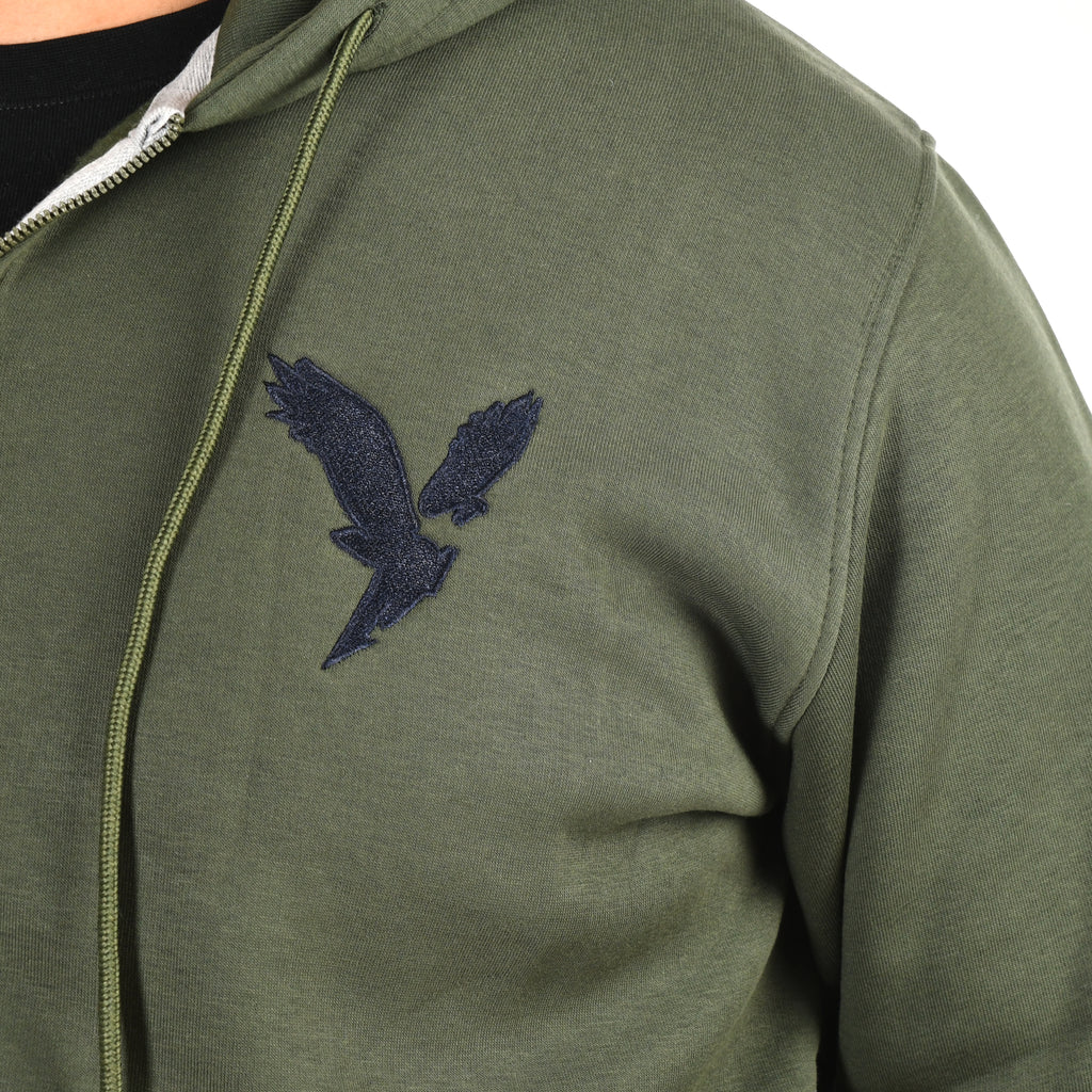 Men A/E Zipper Sweatshirt Padded (Olive)